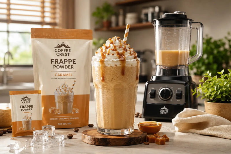 How to Make Café-Style Frappes at Home Using Coffee Crest Frappe Powder