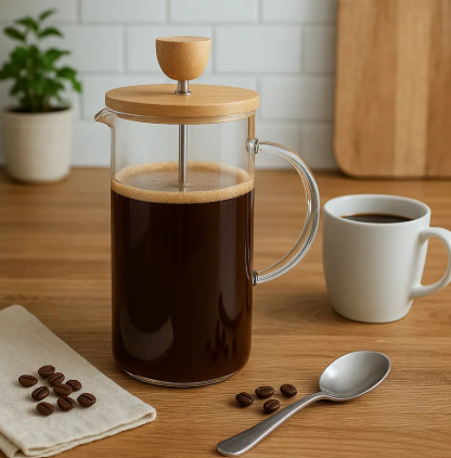 1000-Ml FRENCH PRESS WOODEN CAP